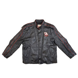 Vintage Dale Earnhardt #3 Chase Authentics Wilson Leather Button Jacket Size XL